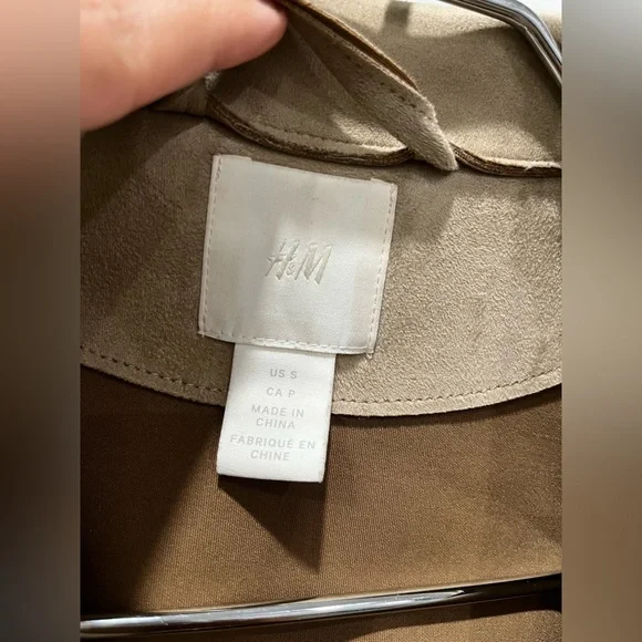 Nude Khaki suede jacket SIZE S - Picture 5 of 6